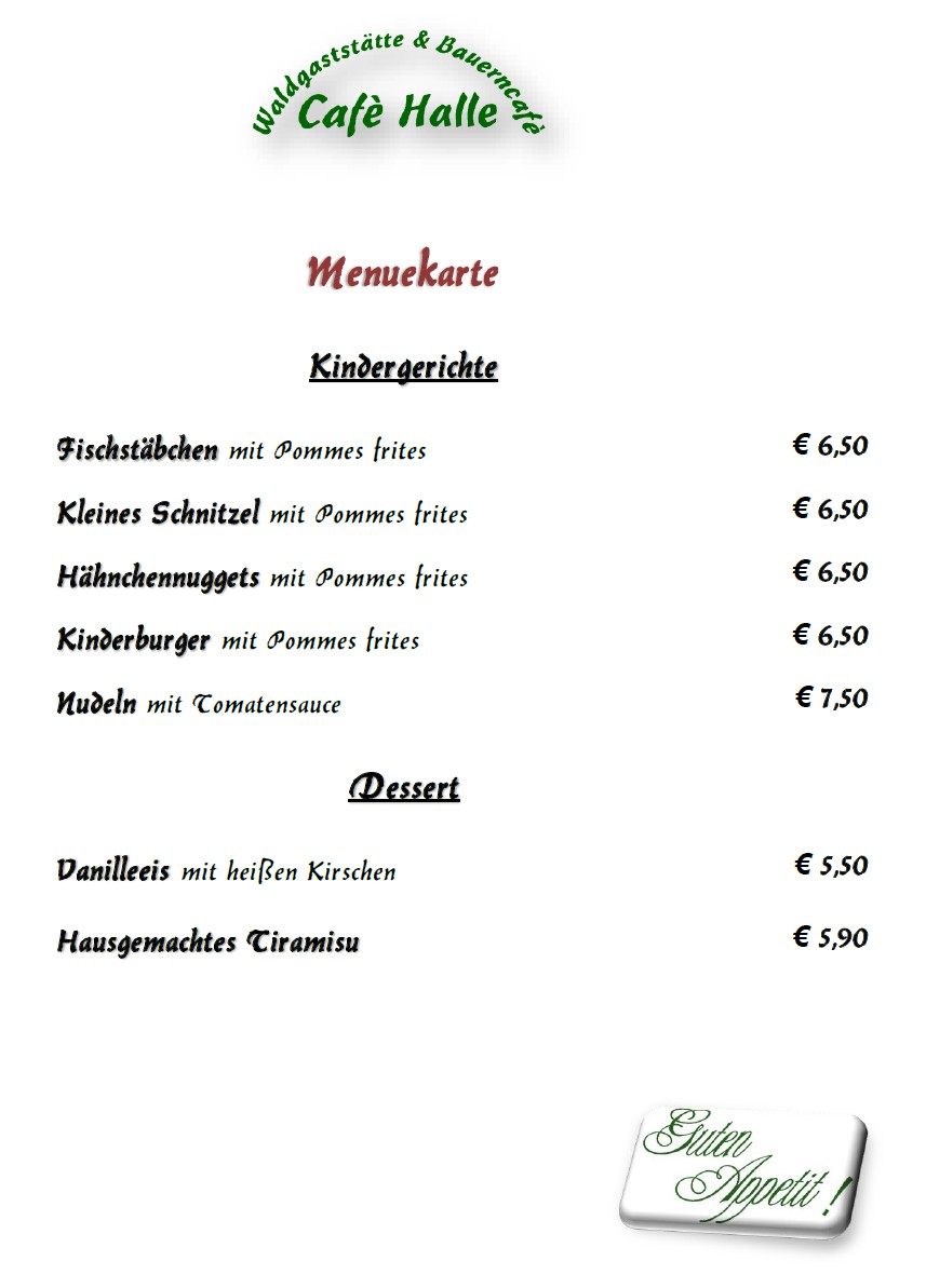 Aktuelle Speisekarte April 2026 Seite 3