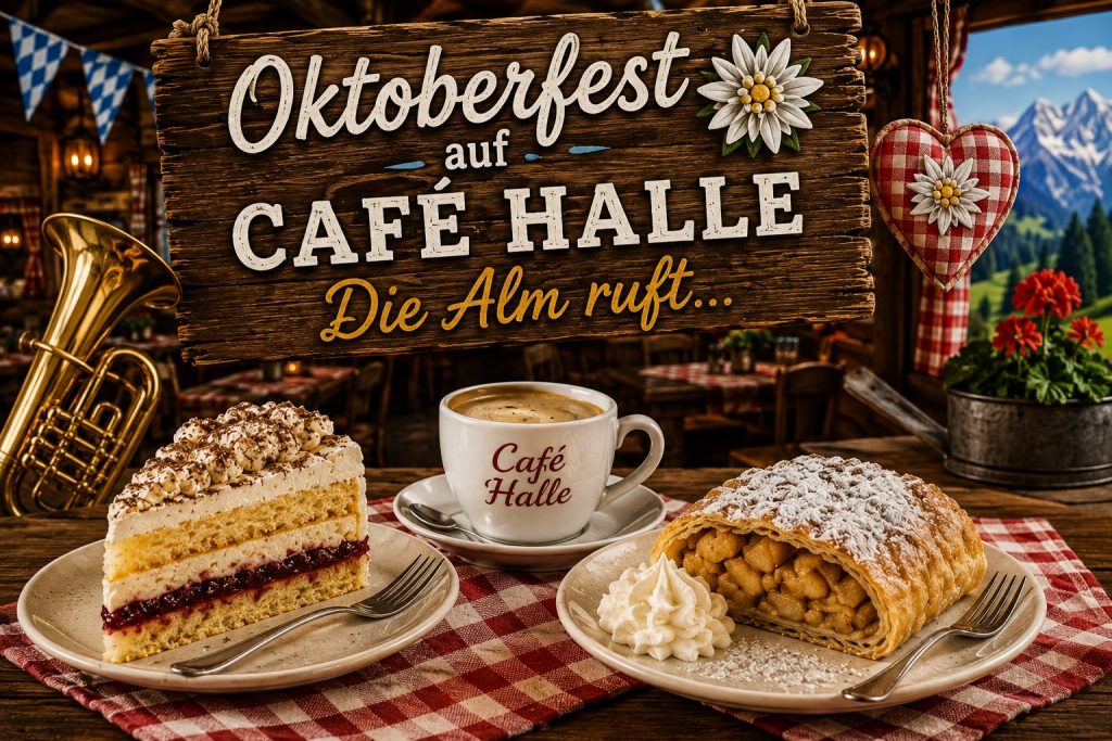 Oktoberfest Sonntag auf Cafe Halle Kaffee und Kuchen